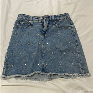 Wild fable denim skirt with sequence.